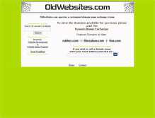 Tablet Screenshot of oldwebsites.com